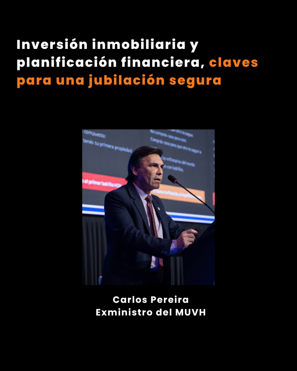 Carlos Pereira, exministro del MUVH
